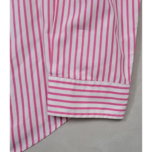 Lauren Ralph Lauren Dress Shirt Mens XL White Pink Striped Button Down Up LRL - Picture 9 of 13